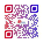 Access to China QR code blue red