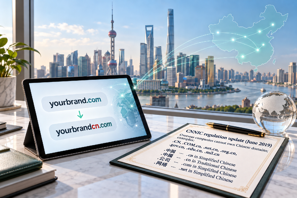 Domain name strategy for China