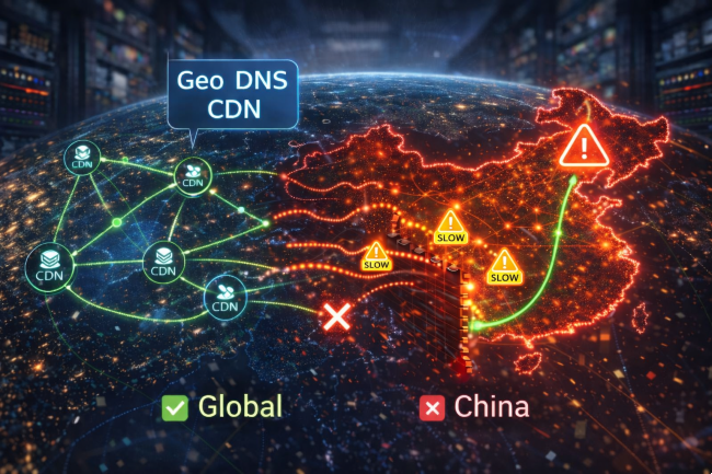 Geo DNS and CDN slow in China