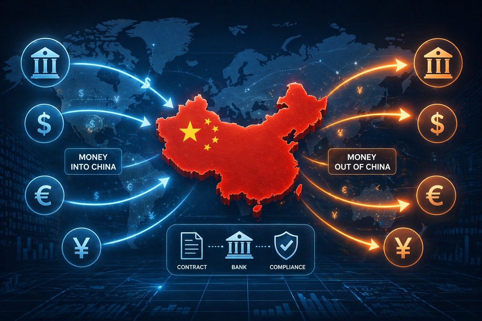 Transfer money to and from China