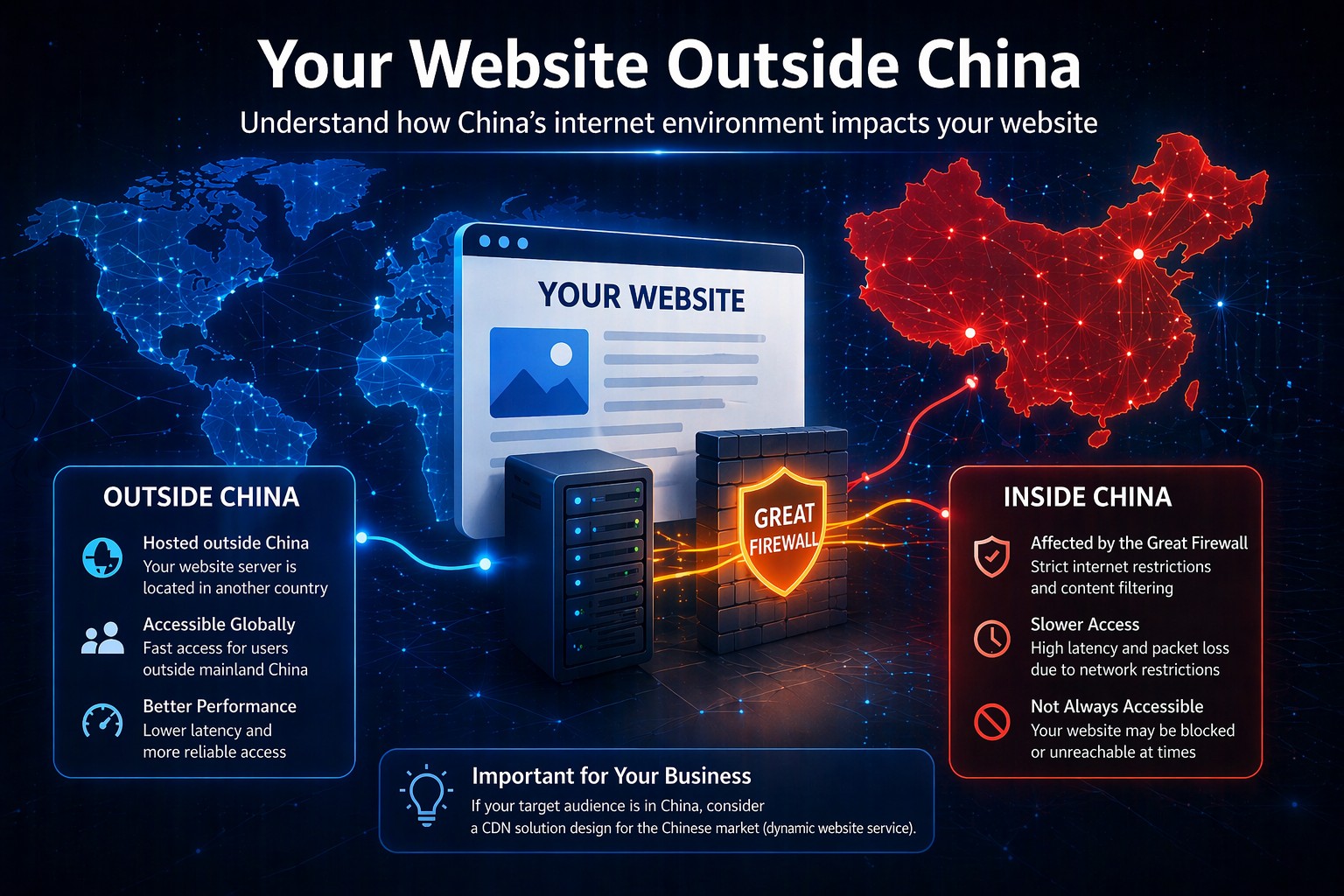 Your website outside China