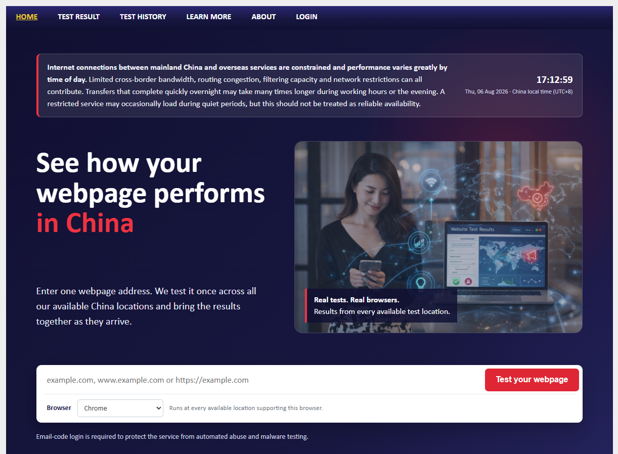 webpage home page